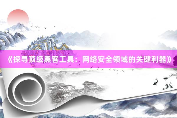 《探寻顶级黑客工具：网络安全领域的关键利器》